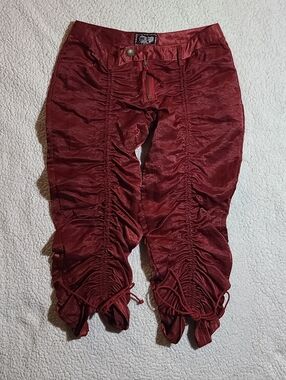 Women’s Small Pants Bundle 2pc Ruched Statement + White Casual Pants
